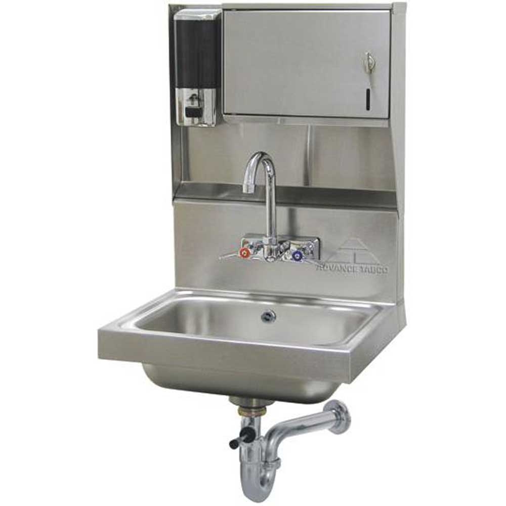 Handsink - Soap and Paper Towel Dispenser Unit Bowl Size:10 x 14 x 5 inch.