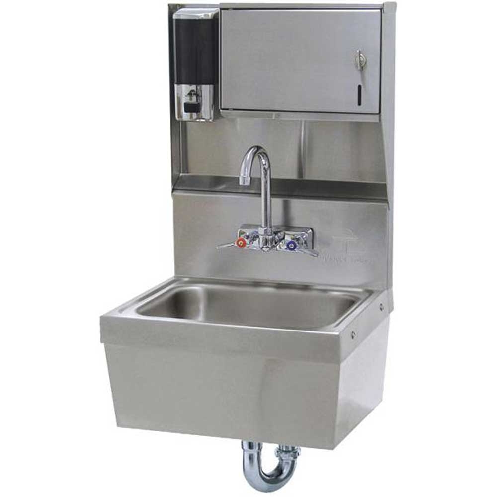 Handsink - Soap and Paper Towel Dispenser Unit Bowl Size: 10 x 14 x 5 inch.