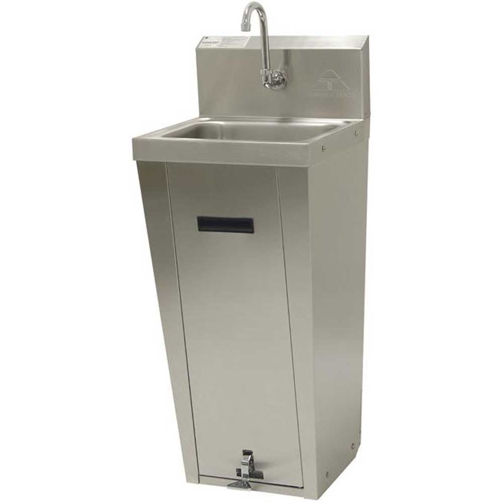 Handsink - Pedestal Base Unit Bowl Size: 10 x 14 x 5 inch.