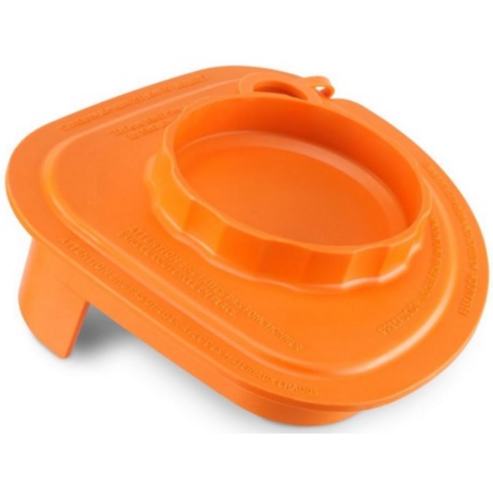 Vitamix Orange Touch And Go Rubber Splash Lid Only, 6 Ounce