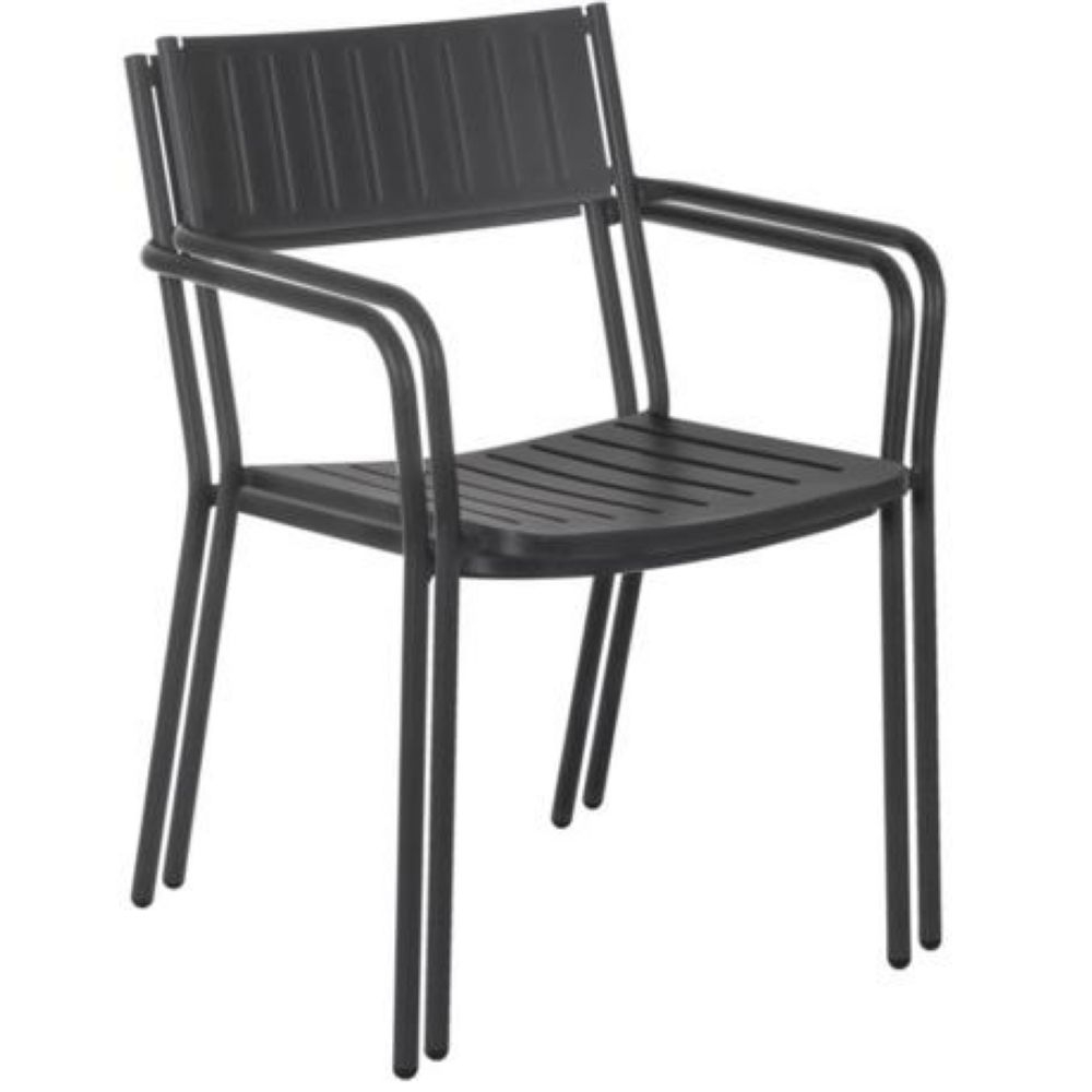 Emu Bridge Antique Bronze Outdoor Indoor Stacking Armchair, 32.5 x 22 x 23.5 inch -- 4 per case.