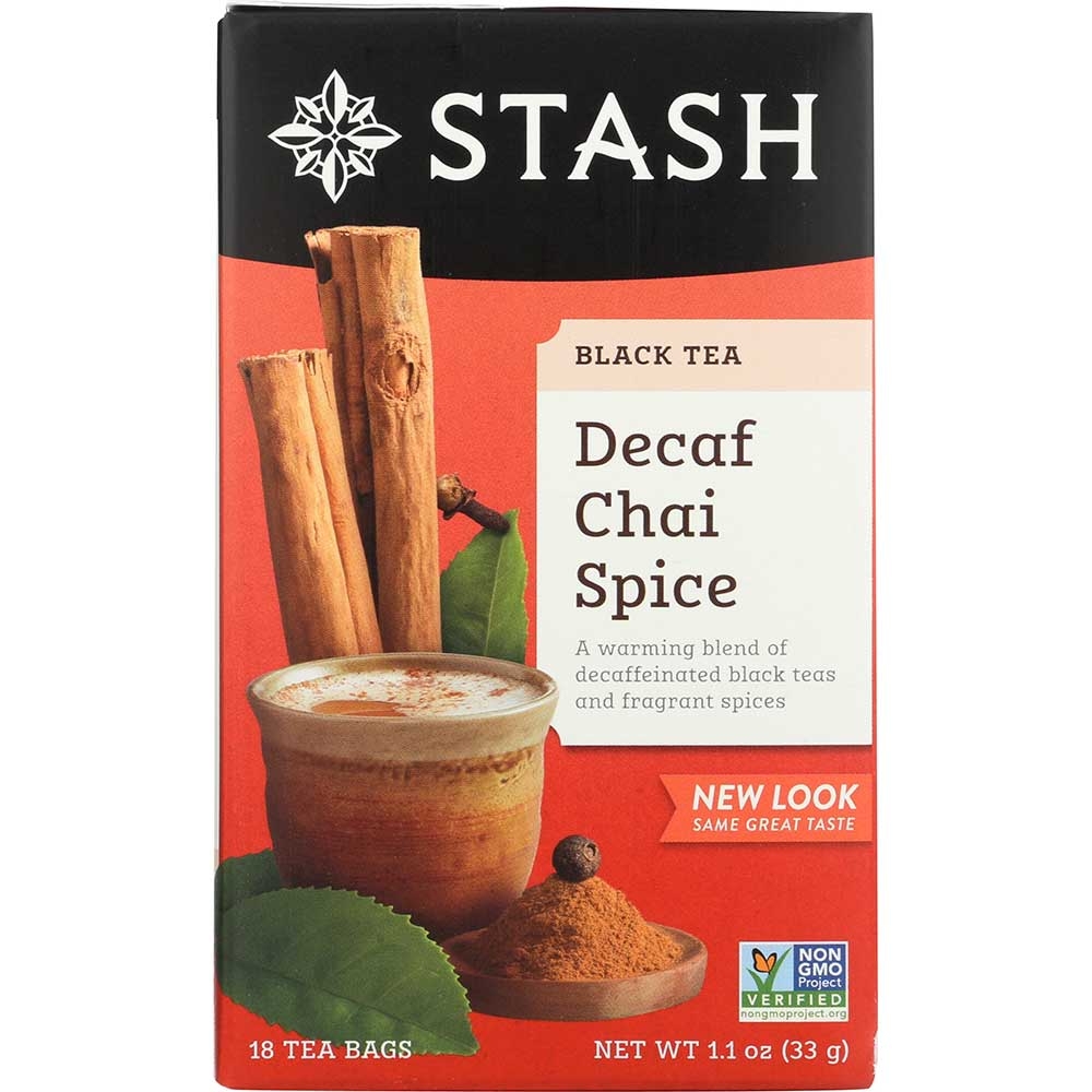 Stash Tea Chai Spice Decaf Black Tea -- 108 Per Case