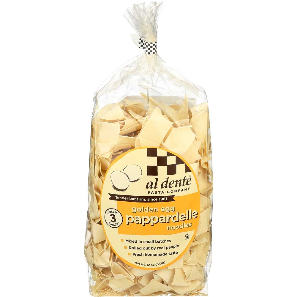 Al Dente Egg Pappardelle Pasta, 12 Ounce -- 6 per case.
