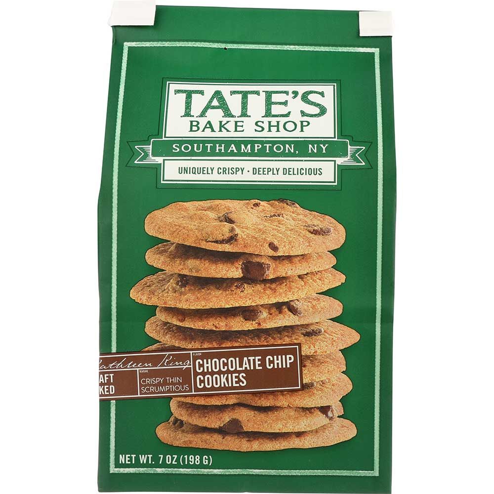 Tate's Bake Shop Chocolate Chip Cookie, 7 Ounce -- 12 Per Case