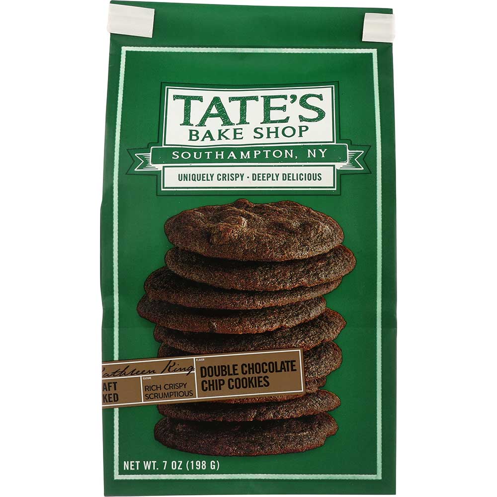 Tates Bake Shop Double Chocolate Chip Cookie, 7 Ounce -- 12 per case.