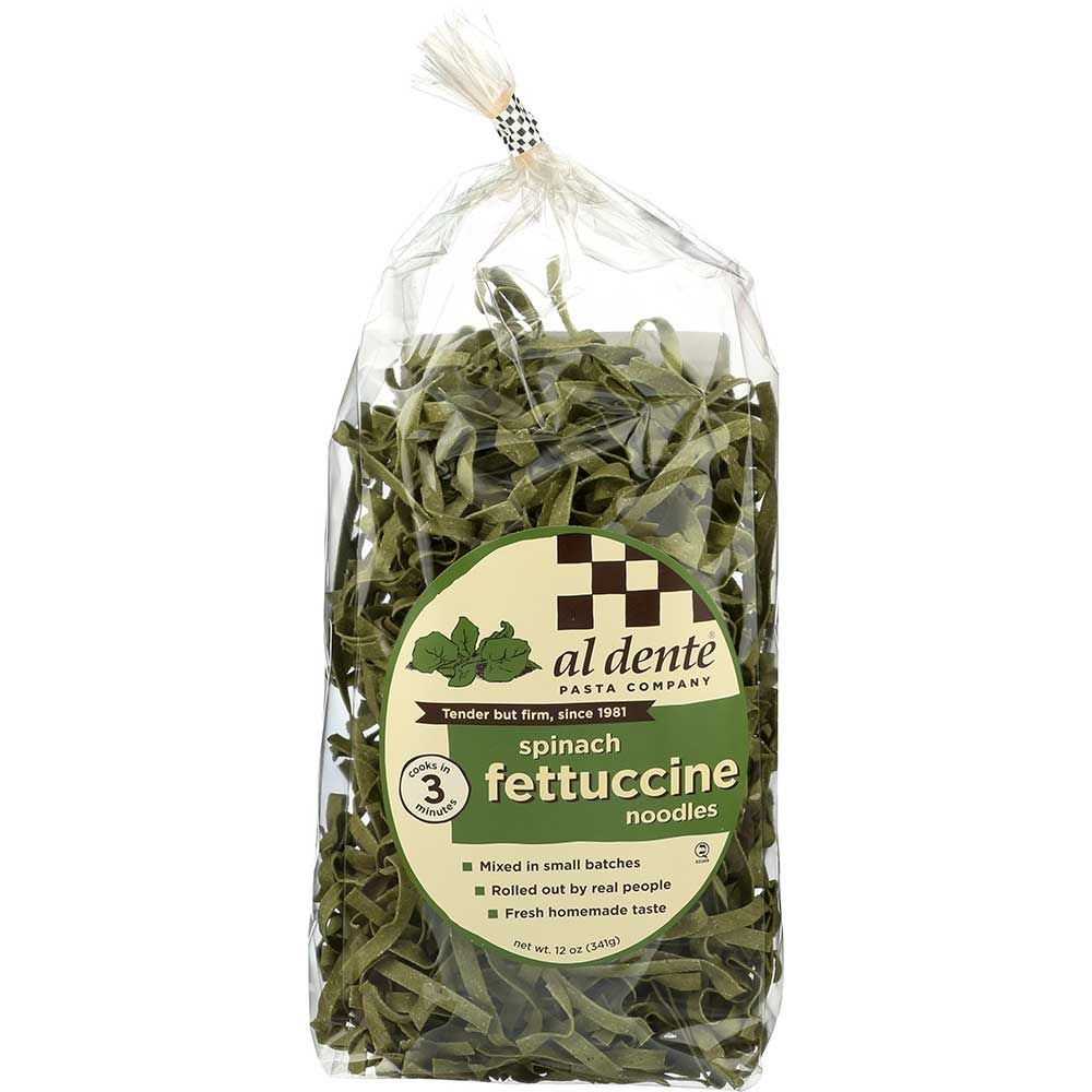 Al Dente Spinach Fettuccine Pasta, 12 Ounce -- 6 Per Case