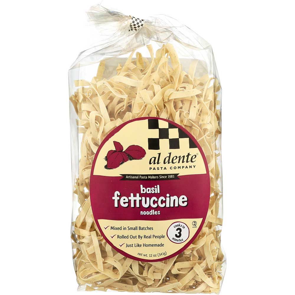 Al Dente Basil Fettuccine Pasta, 12 Ounce -- 6 Per Case