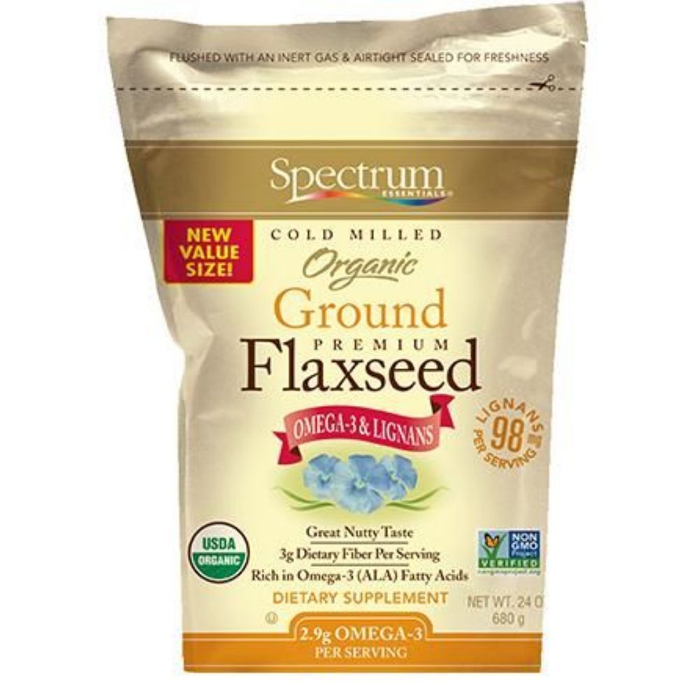 Spectrum Essentials Organic Ground Flaxseed, 24 Ounce
