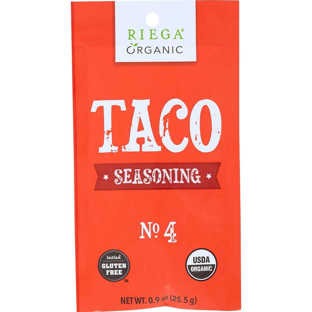 Riega Foods Organic No 4 Taco Seasoning Mix, 0.9 Ounce -- 8 Per Case