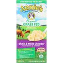 Annies Homegrown Organic Grass Fed Shells and White Cheddar Macaroni and Cheese, 6 Ounce -- 12 per case.