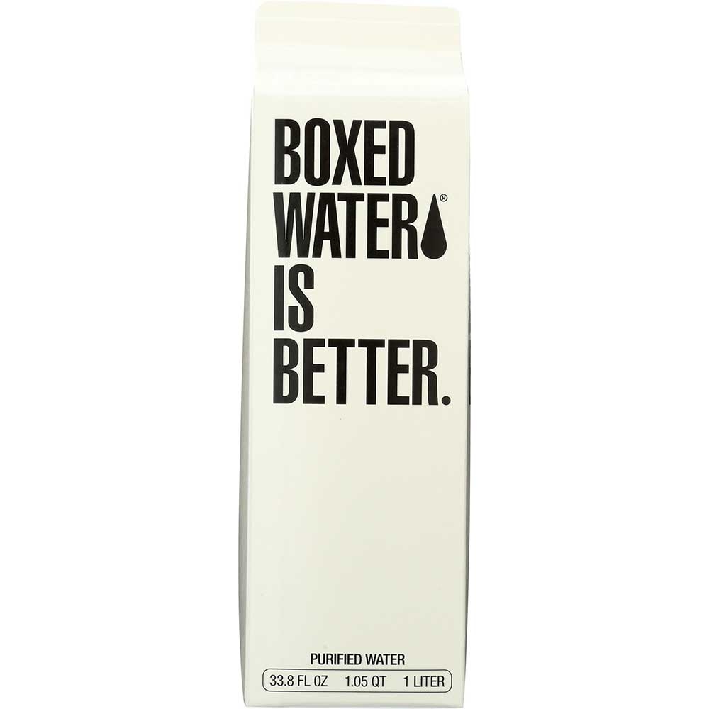 Boxed Water Is Better Purified Water, 33.8 Fluid Ounce -- 12 per case.