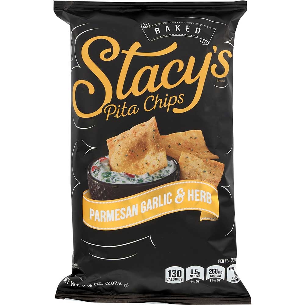 Stacys Parmesan Garlic and Herb Pita Chips, 7.33 Ounce -- 12 per case.
