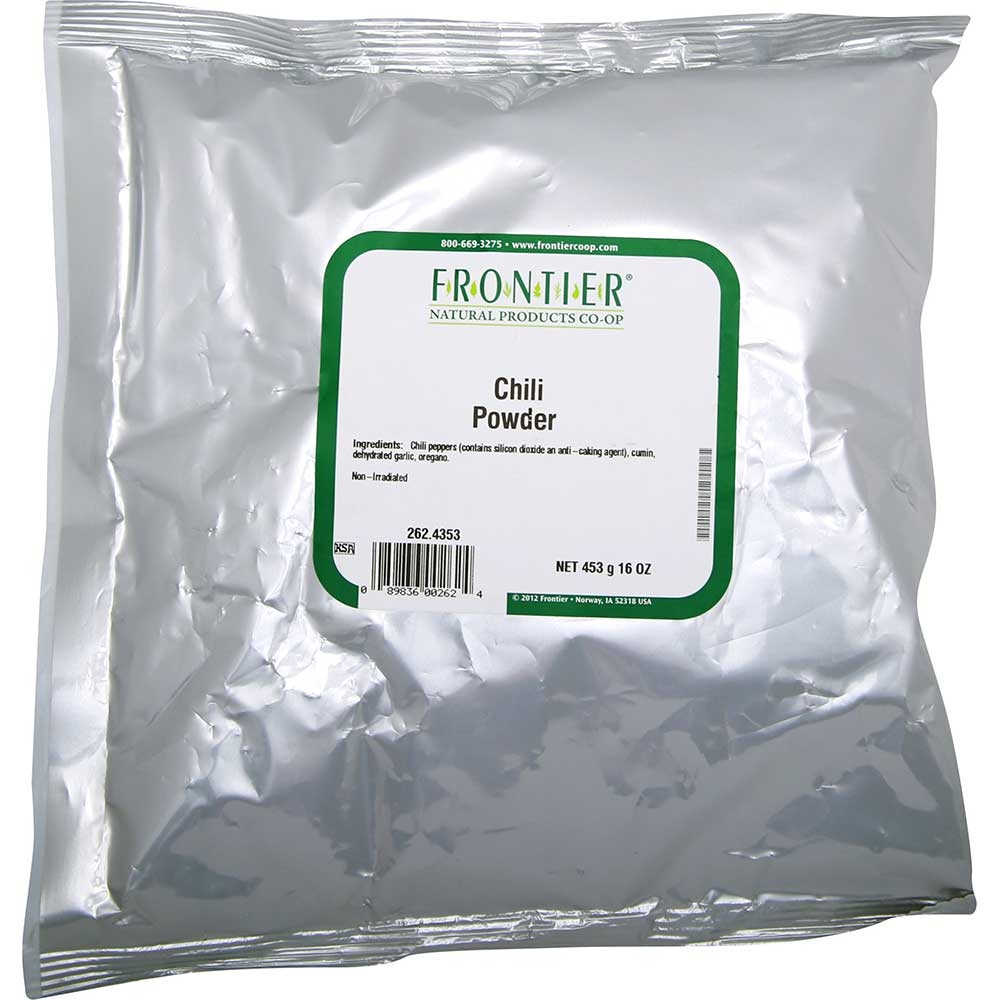 Frontier Herb Salt Free Chili Powder Seasoning Blend, 16 Ounce