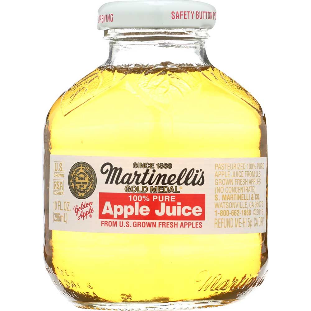 Martinelli's Gold Medal Apple Juice, 10 Ounce -- 24 Per Case