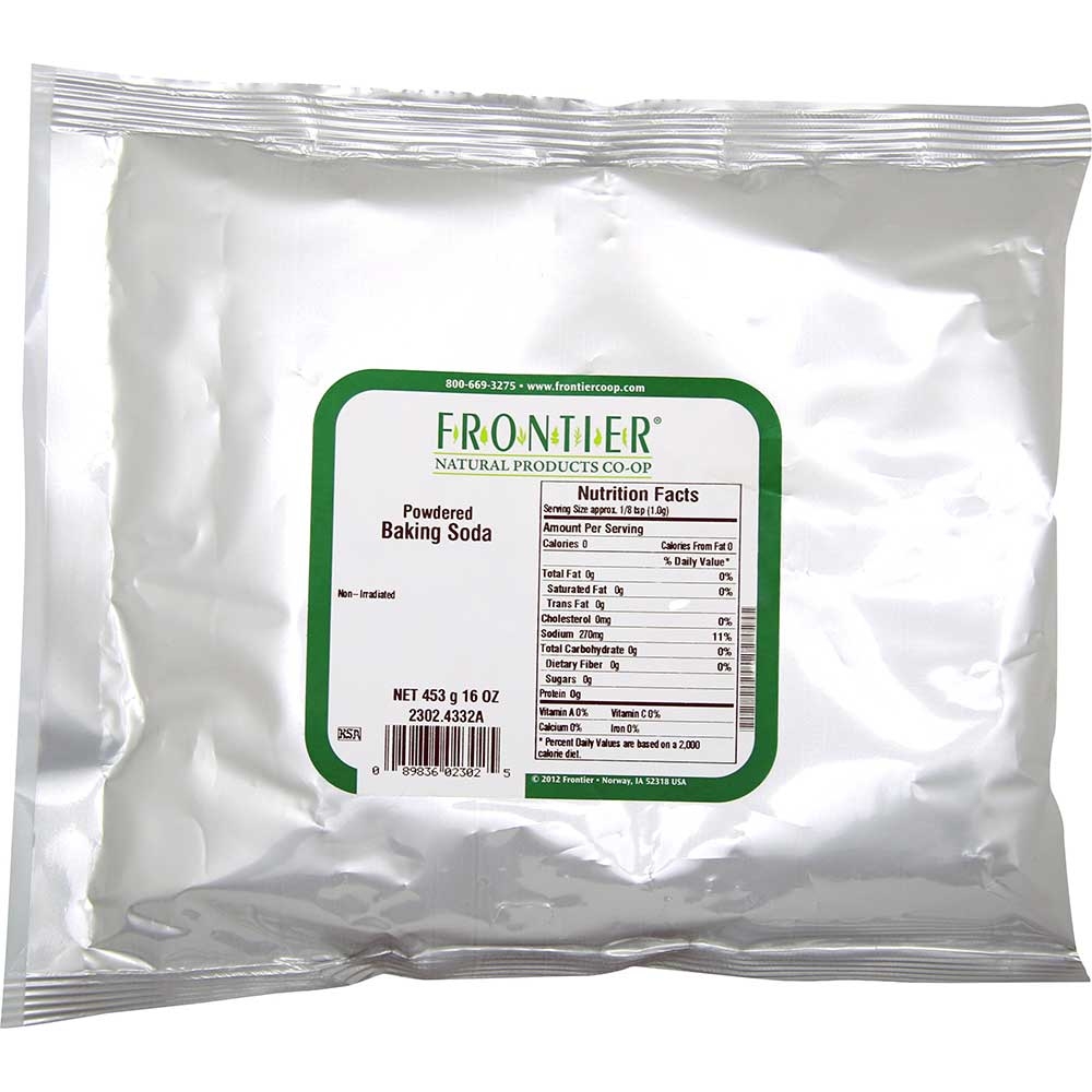 Frontier Herb Baking Soda Powder, 16 Ounce