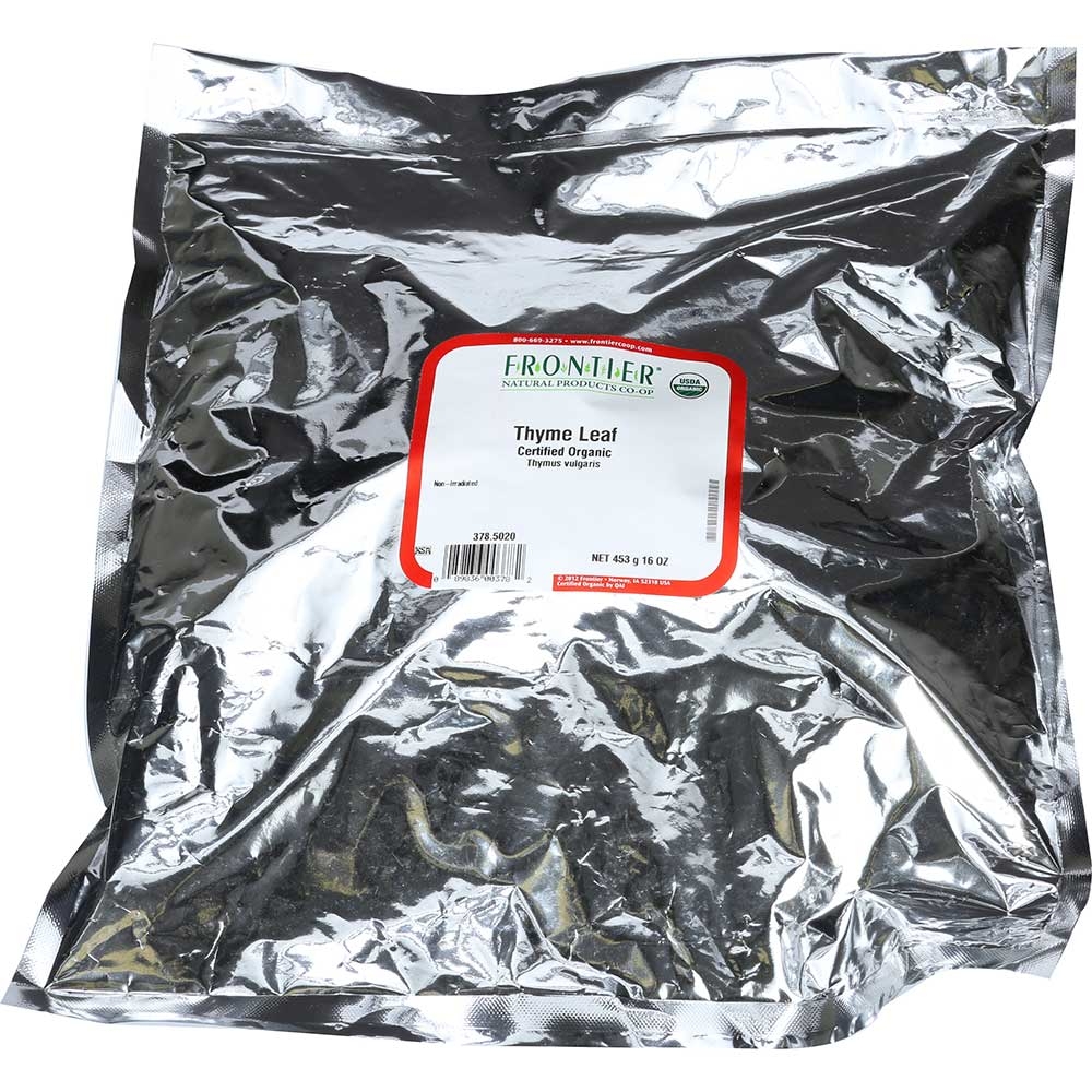 Frontier Herb Organic Whole Thyme Leaf, 16 Ounce