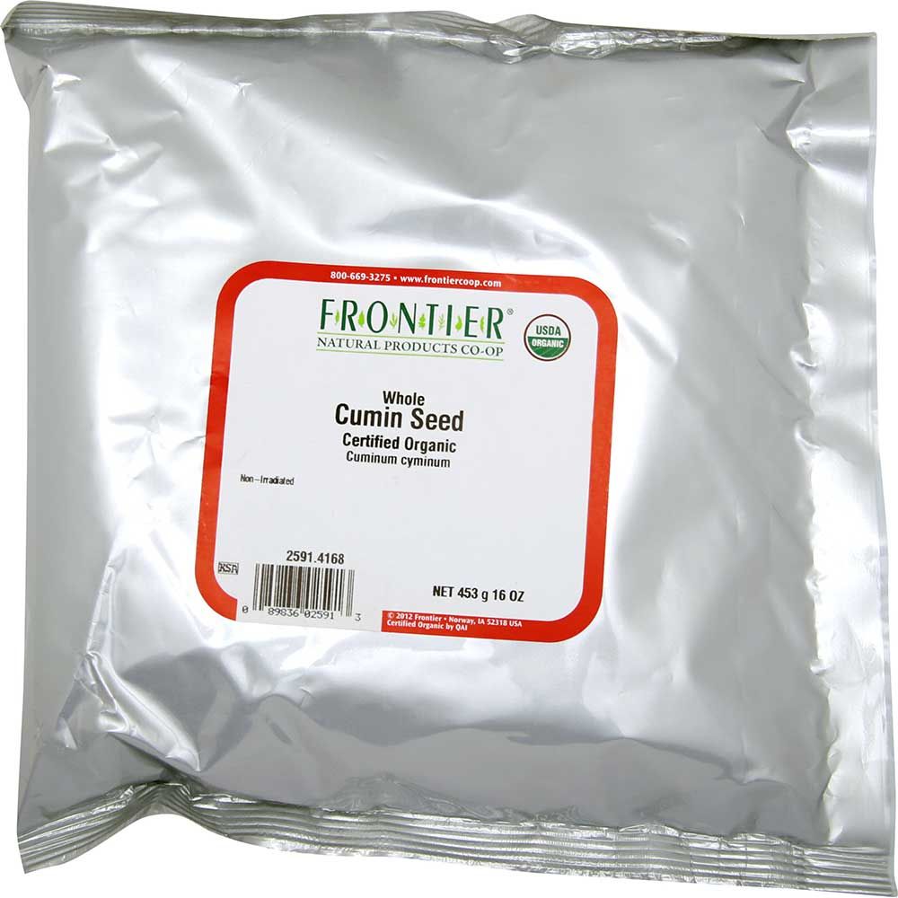 Frontier Herb Organic Whole Cumin Seed, 16 Ounce
