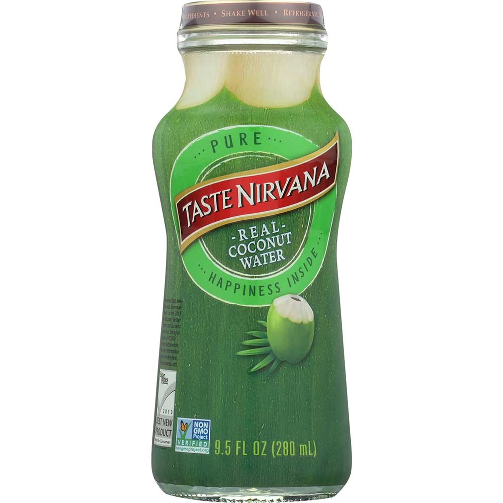 Real Coconut Water, 9.5 Ounce -- 12 per case.