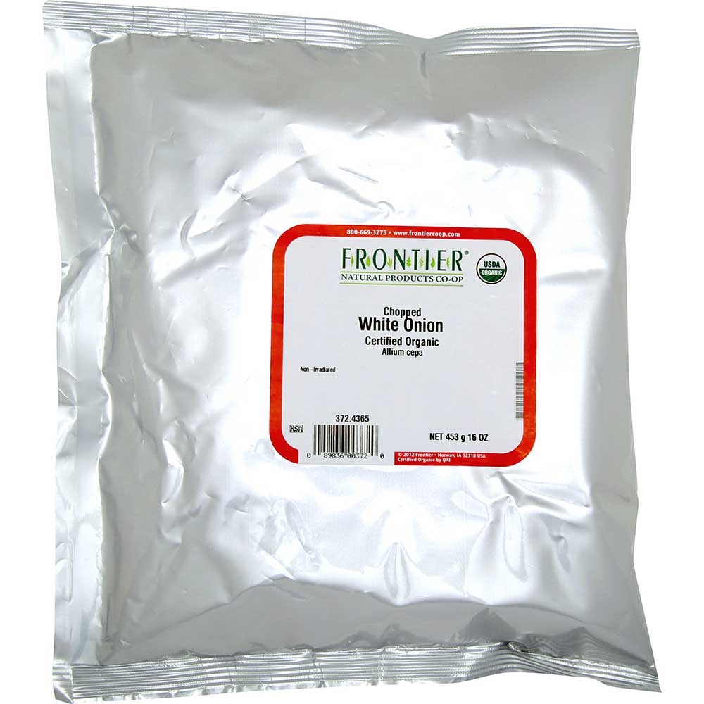 Frontier Herb Organic White Onion Flakes, 16 Ounce