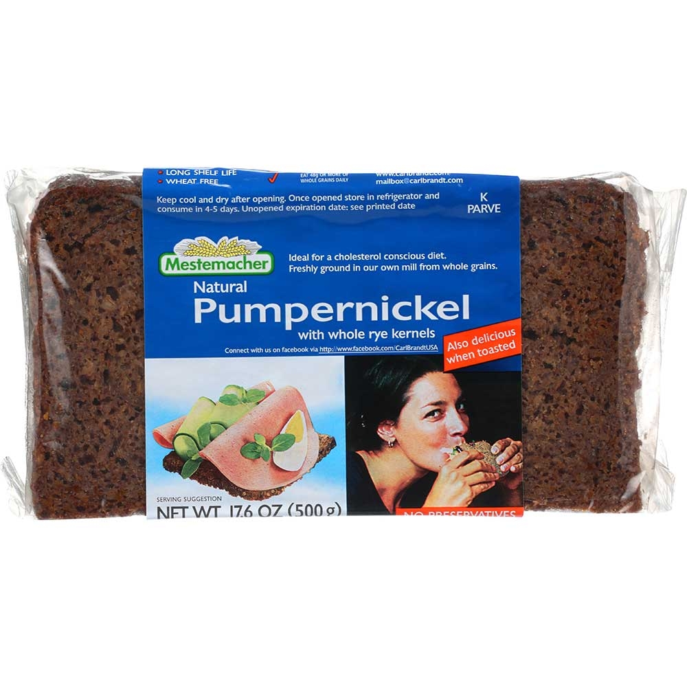 Mestemacher Pumpernickle Brd - 17.6 ounce each -- 12 per case.