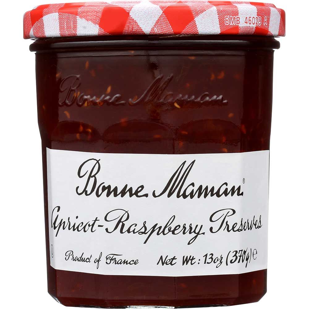 Bonne Maman Apricot And Raspberry Preserve, 13 Ounce -- 6 Per Case