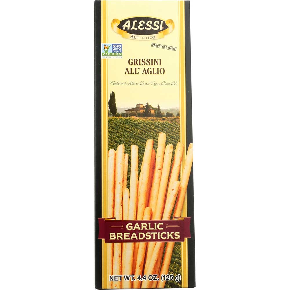 Alessi Garlic Breadsticks, 4.4 Oz -- 12 per case
