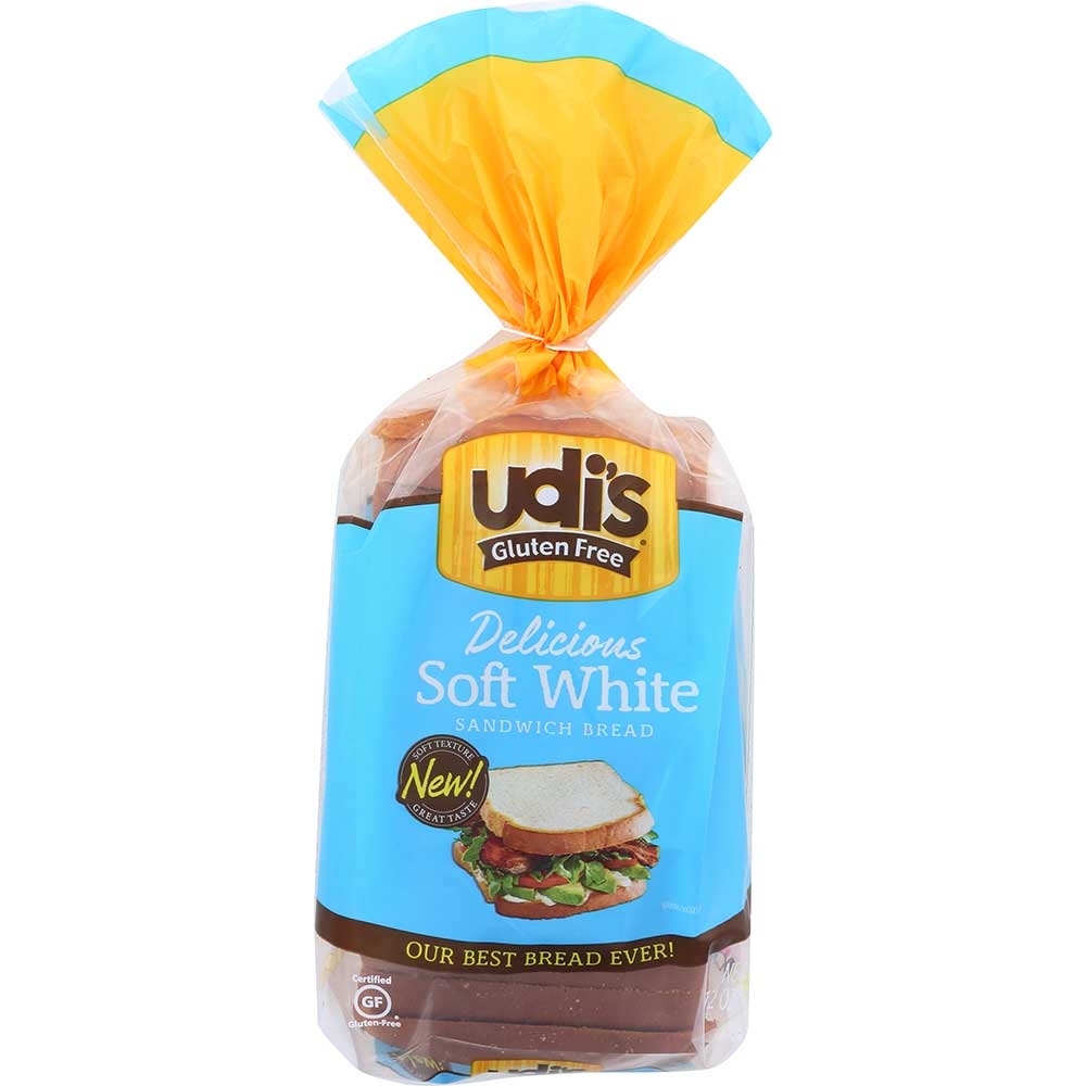 Udi's Granola Gluten Free White Sandwich Bread Loaf, 12 Ounce -- 8 Per Case