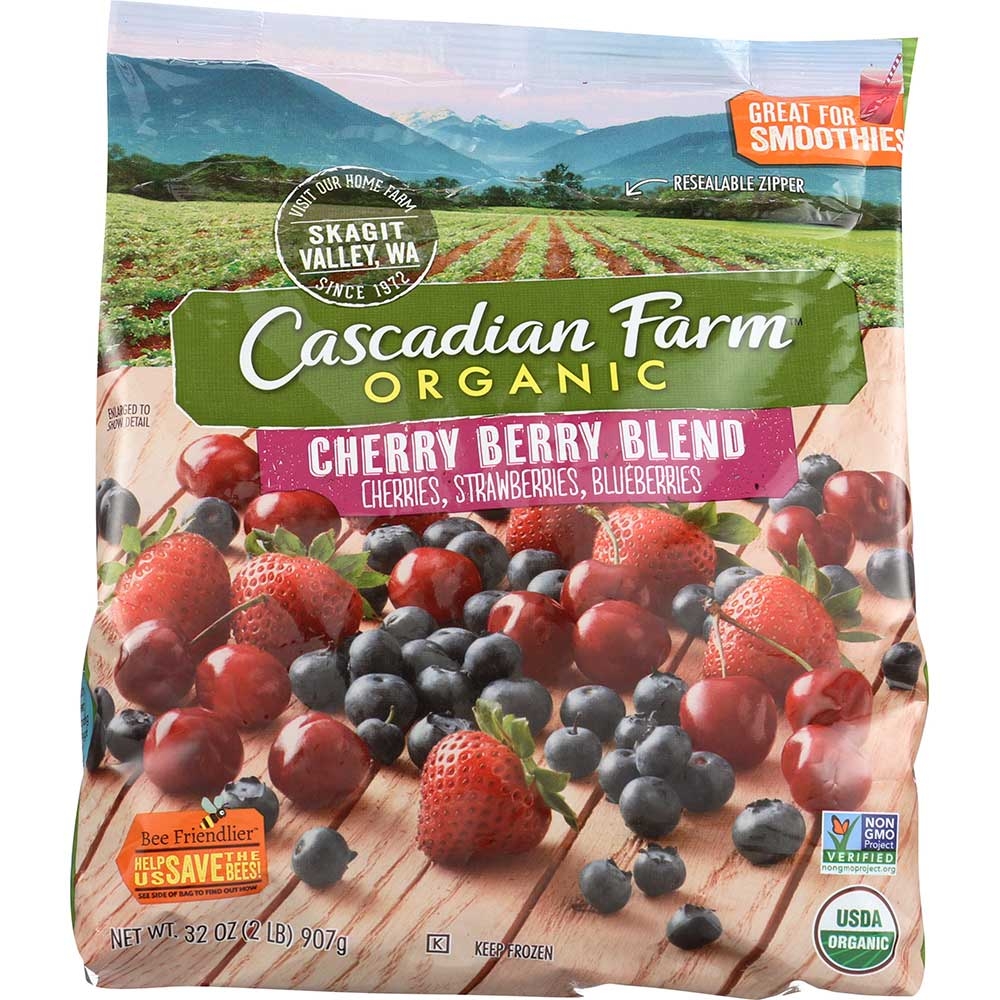 Cascadian Farm Organic Cherry Berry Blend, 32 Ounce -- 6 per case.