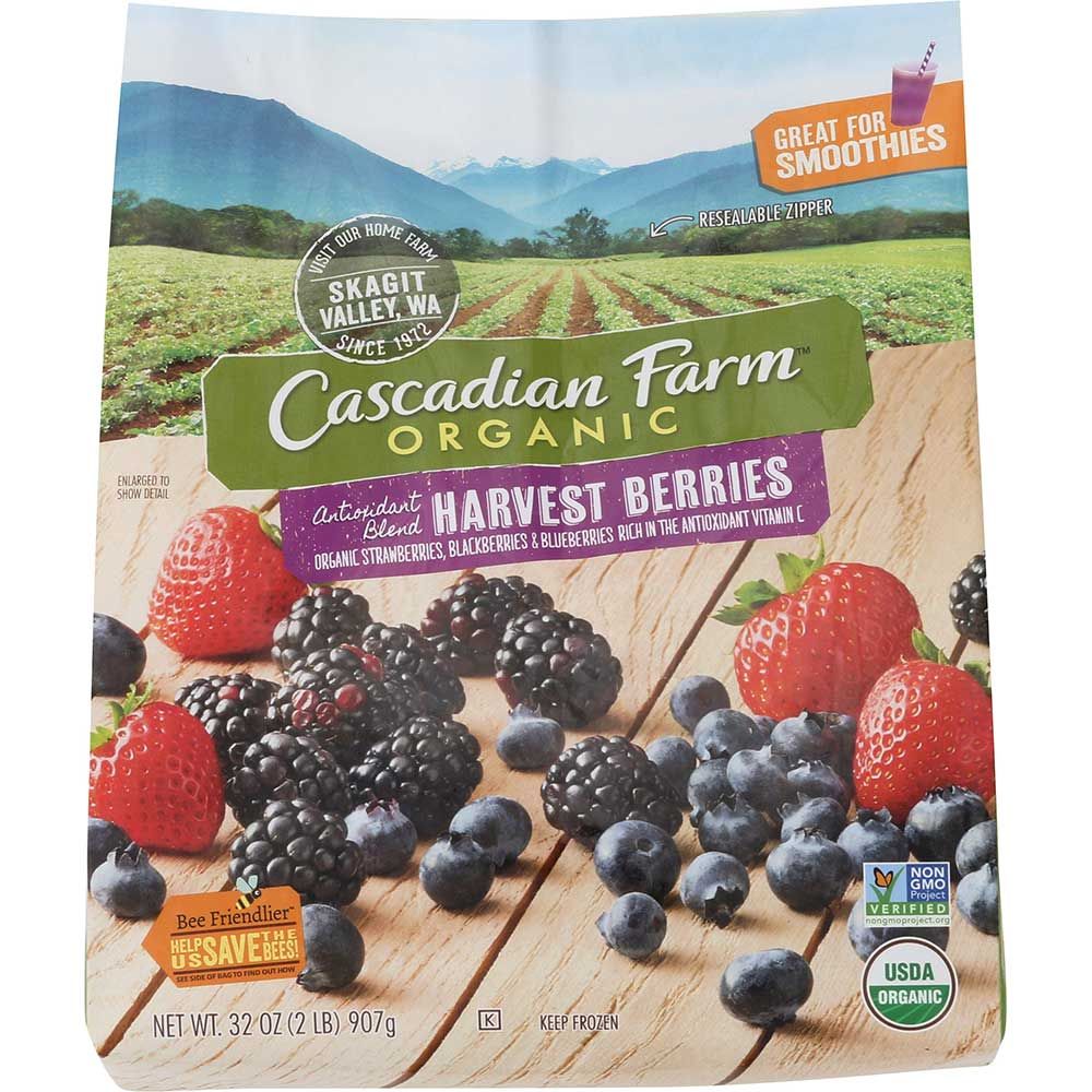 Cascadian Farm Organic Antioxidant Blend Harvest Berries, 32 Ounce -- 6 Per Case