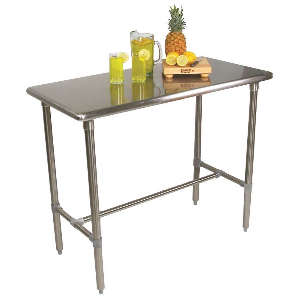 John Boos 16 Gauge Stainless Steel Cucina Classico Table, 48 X 30 X 40 Inch