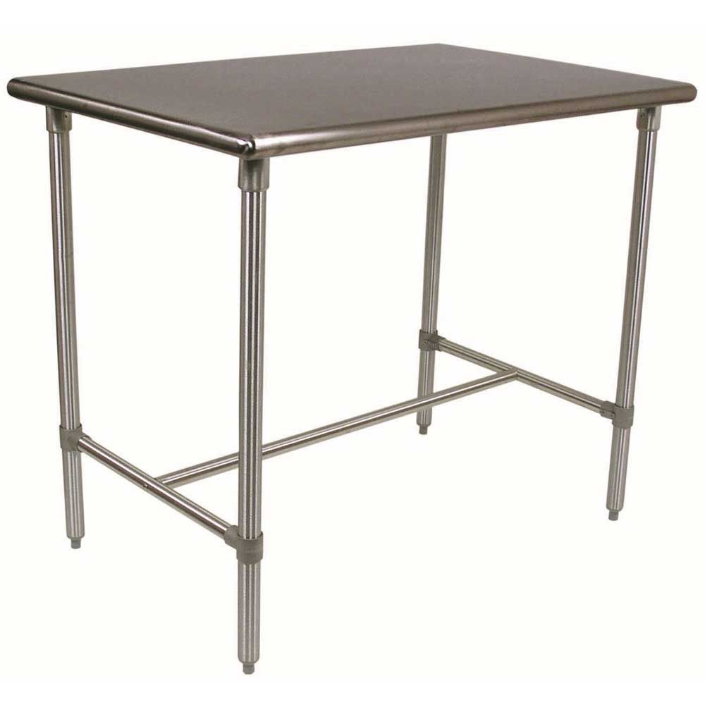 John Boos 16 Gauge Stainless Steel Cucina Classico Table, 48 X 24 X 36 Inch