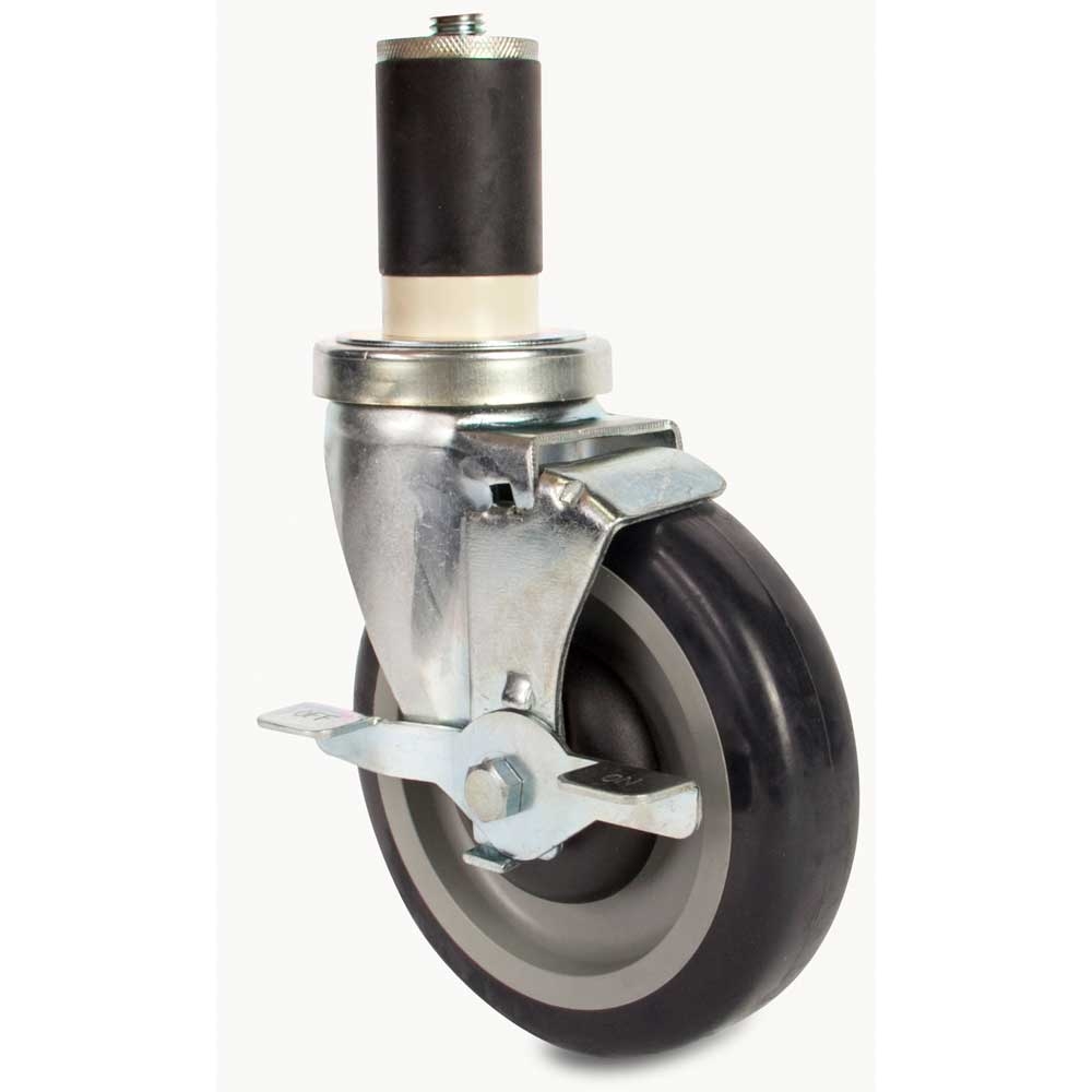 John Boos Heavy Duty Locking Casters Only, 5 inch Dia -- 1 set.