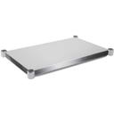 John Boos 14 Gauge Stainless Steel 300 Series Lower Shelves for Dishtable, 132 inch Length.