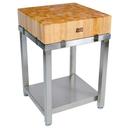 John Boos Cucina Laforza Maple Top Cream Finish Butcher Block, 24 x 24 x 6 inch.
