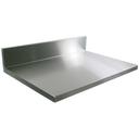 John Boos 16 Gauge Stainless Steel Counter Tops with 6 inch Boxed Backsplash, 120 x 25 inch.
