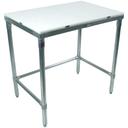 John Boos M Economy KD Galvanized Base Cutting Table, 108 x 24 x 0.75 inch.