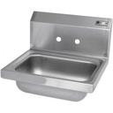 John Boos Stainless Steel Wall Mount Hand Sink with 3.5 inch Drain, 14 x 10 x 5 inch.