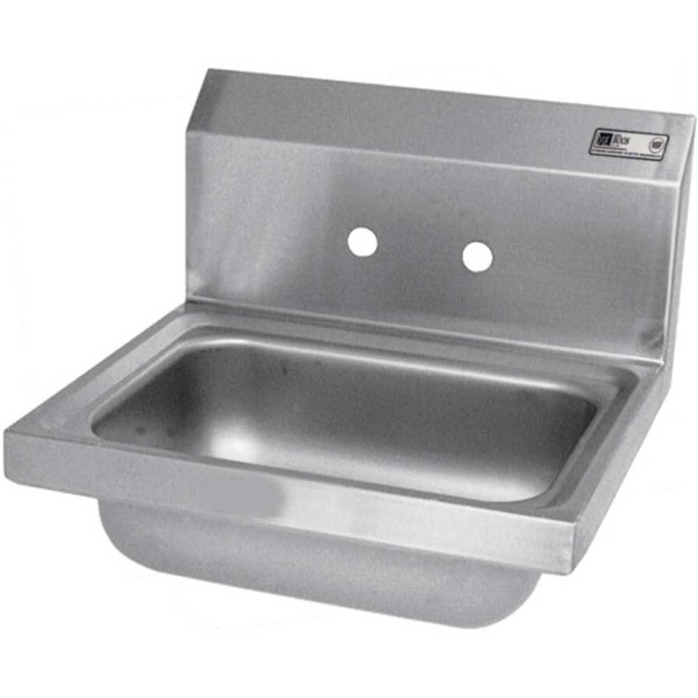 John Boos Stainless Steel Wall Mount Hand Sink With 3.5 Inch Drain, 14 X 10 X 5 Inch