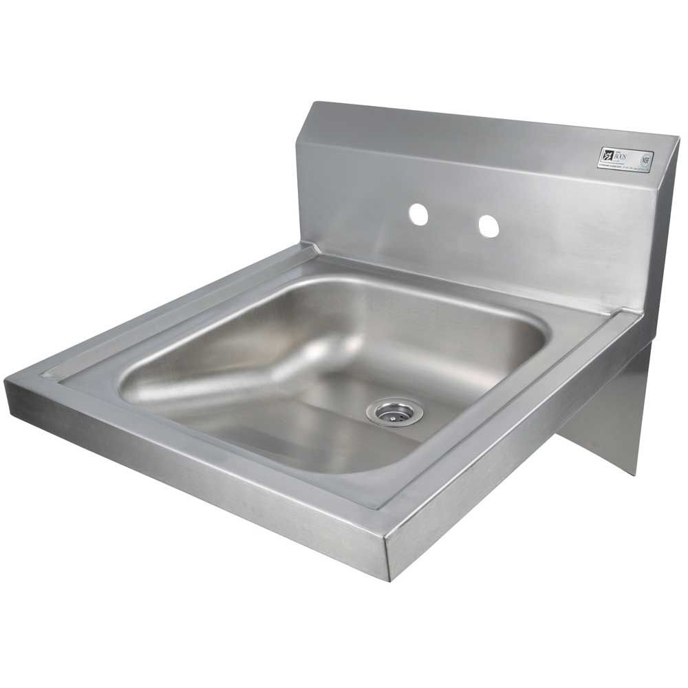 John Boos Stainless Steel Wall Mount Hand Sink With Splash Mount Faucet, 14 X 16 X 5 Inch