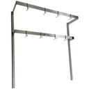 John Boos Table Mount Double Bar Stainless Steel Pot Rack, 36 inch.