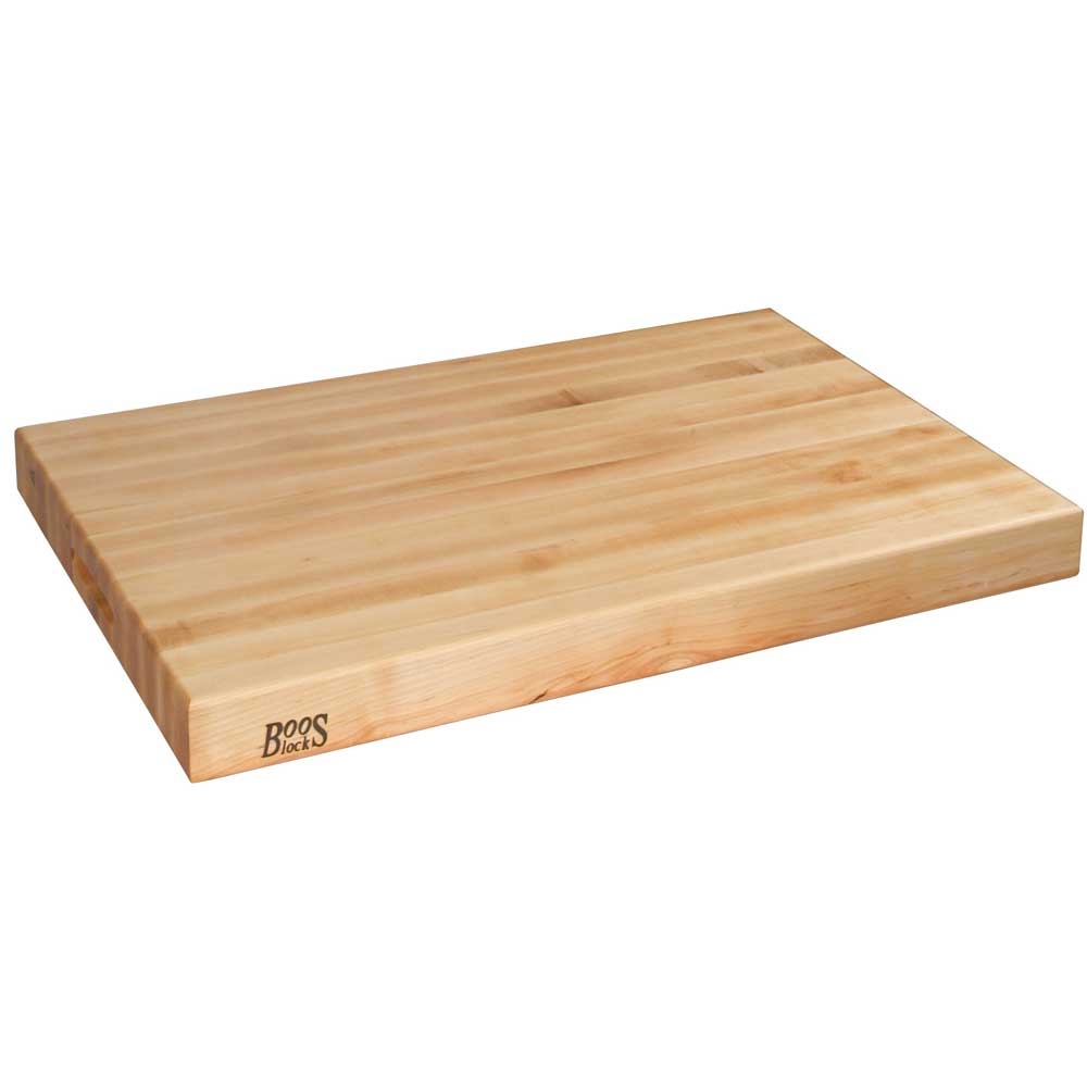 John Boos Reversible Maple Edge Grain Cutting Board with Grips, 30 x 23.25 x 2.25 inch.