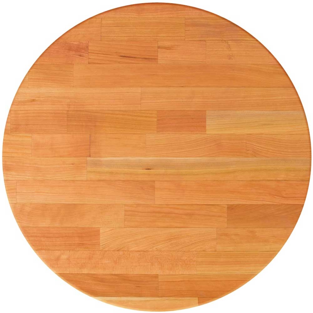 John Boos Tuff Var Finish Round Blended Cherry Butcher Block Top, 24 x 24 x 1.5 inch.