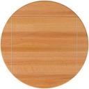 John Boos Tuff Var Finish Four Corner Drop Leaf Red Oak Butcher Block Top, 52 inch Dia.