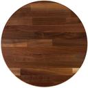 John Boos Tuff Var Finish Blended Walnut Round Butcher Block Top, 30 x 30 x 1 1/2 inch.