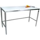John Boos Poly 1000 Flat Top Stainless Steel Trimming Table, 36 x 24 x 3/4 inch.