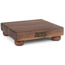 John Boos Walnut Square Non Reversible Cutting Board, 9 x 9 x 1 1/2 inch.