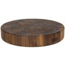 John Boos Round Non Reversible Walnut Chinese Chopping Block, 18 x 18 x 3 inch.