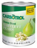 Carbotrol Diced Pear, 104 Ounce -- 6 per case