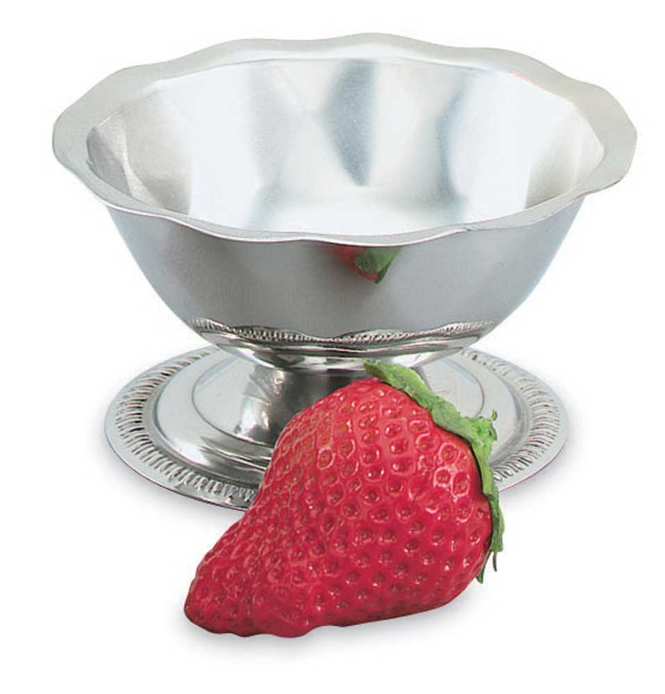 Vollrath Paneled Sherbet Dish Stainless Steel 3 1/2 Ounce -- 12 Per Case