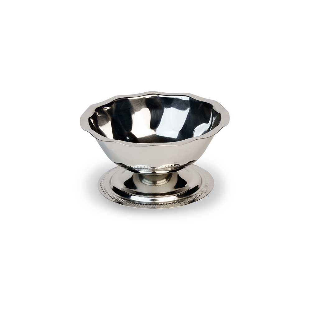 Vollrath Sherbet Dish,paneled, Stainless Steel, 5 Ounce -- 12 Per Case
